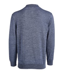 blauer Pullover mit einem Reißverschluß von Bexleys man