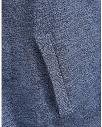 blauer Pullover mit einem Reißverschluß von Bexleys man