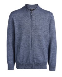 blauer Pullover mit einem Reißverschluß von Bexleys man