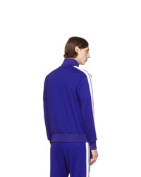blauer Pullover mit einem Reißverschluß von Palm Angels