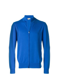 blauer Pullover mit einem Reißverschluß von Canali