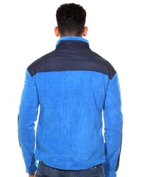 blauer Pullover mit einem Reißverschluß von EX-PENT