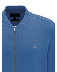 blauer Pullover mit einem Reißverschluß von Fynch Hatton