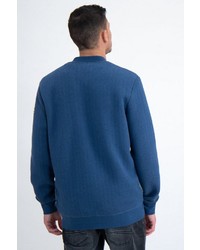 blauer Pullover mit einem Reißverschluß von GARCIA