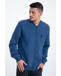 blauer Pullover mit einem Reißverschluß von GARCIA
