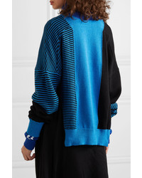 blauer Pullover mit einem Reißverschluß von Preen by Thornton Bregazzi
