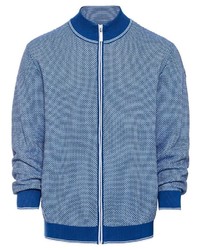 blauer Pullover mit einem Reißverschluß von MARCO DONATI