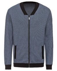 blauer Pullover mit einem Reißverschluß von MARCO DONATI