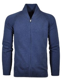 blauer Pullover mit einem Reißverschluß von RAGMAN