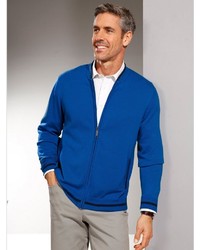 blauer Pullover mit einem Reißverschluß von ROGER KENT