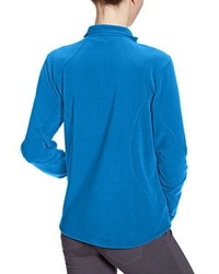 blauer Pullover mit einem Reißverschluß von Schöffel