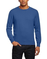 blauer Pullover mit einem Rundhalsausschnitt von Alan Paine