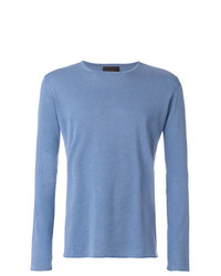 blauer Pullover mit einem Rundhalsausschnitt von Altea