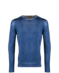blauer Pullover mit einem Rundhalsausschnitt von Altea