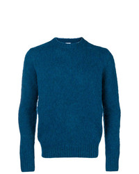 blauer Pullover mit einem Rundhalsausschnitt von Aspesi
