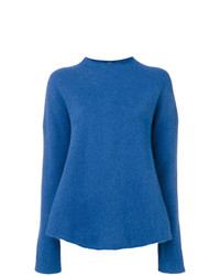 blauer Pullover mit einem Rundhalsausschnitt von Aspesi