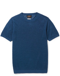 blauer Pullover mit einem Rundhalsausschnitt von Beams
