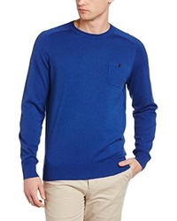 blauer Pullover mit einem Rundhalsausschnitt von Ben Sherman