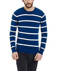 blauer Pullover mit einem Rundhalsausschnitt von Bench