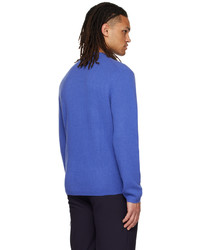 blauer Pullover mit einem Rundhalsausschnitt von Vince