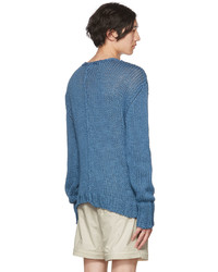blauer Pullover mit einem Rundhalsausschnitt von Paloma Wool