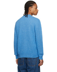 blauer Pullover mit einem Rundhalsausschnitt von Nn07