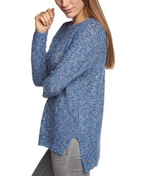 blauer Pullover mit einem Rundhalsausschnitt von BOSS ORANGE