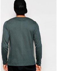 blauer Pullover mit einem Rundhalsausschnitt von Asos