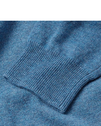 blauer Pullover mit einem Rundhalsausschnitt von J.Crew