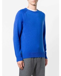 blauer Pullover mit einem Rundhalsausschnitt von Eleventy