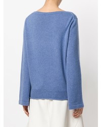 blauer Pullover mit einem Rundhalsausschnitt von Chloé