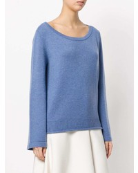 blauer Pullover mit einem Rundhalsausschnitt von Chloé