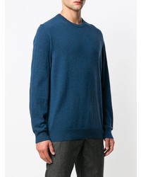 blauer Pullover mit einem Rundhalsausschnitt von Maison Margiela