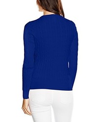 blauer Pullover mit einem Rundhalsausschnitt von GANT