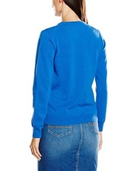 blauer Pullover mit einem Rundhalsausschnitt von GANT