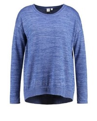 blauer Pullover mit einem Rundhalsausschnitt von Gap