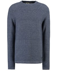 blauer Pullover mit einem Rundhalsausschnitt von GARCIA