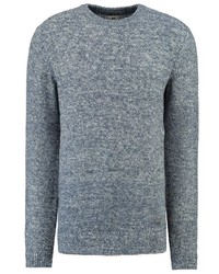 blauer Pullover mit einem Rundhalsausschnitt von GARCIA