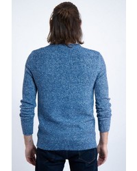 blauer Pullover mit einem Rundhalsausschnitt von GARCIA