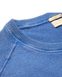 blauer Pullover mit einem Rundhalsausschnitt von Massimo Alba