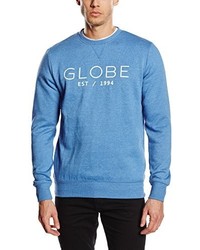 blauer Pullover mit einem Rundhalsausschnitt von Globe