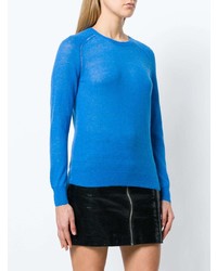 blauer Pullover mit einem Rundhalsausschnitt von Isabel Marant Etoile