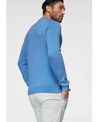 blauer Pullover mit einem Rundhalsausschnitt von Izod