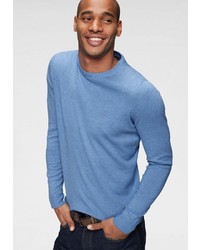 blauer Pullover mit einem Rundhalsausschnitt von Izod