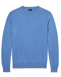 blauer Pullover mit einem Rundhalsausschnitt von J.Crew