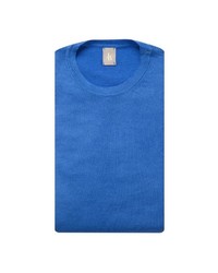 blauer Pullover mit einem Rundhalsausschnitt von Jacques Britt