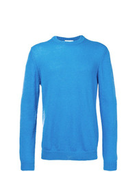 blauer Pullover mit einem Rundhalsausschnitt von Low Brand
