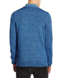 blauer Pullover mit einem Rundhalsausschnitt von Lyle & Scott
