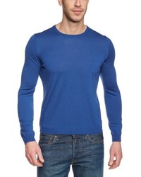 blauer Pullover mit einem Rundhalsausschnitt von Maerz