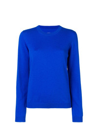 blauer Pullover mit einem Rundhalsausschnitt von Maison Margiela